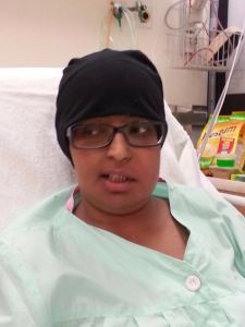 Deshi experienced facial swelling as part of the treatment side effects